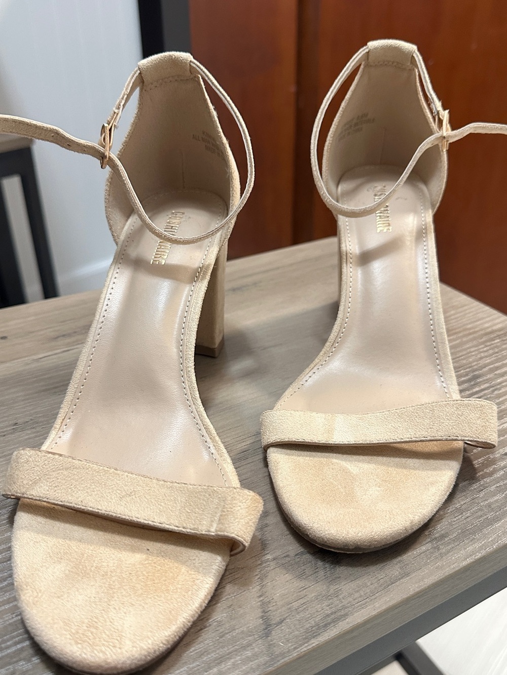 Nude Wedge Heels